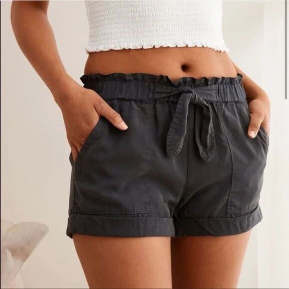 Aerie Lyocell Tie Waist Paperbag Shorts‎ XXS - Picture 1 of 6